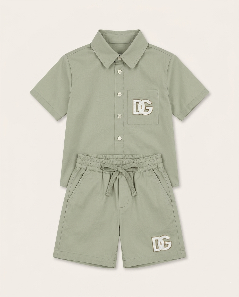Dolce & Gabbana - Kids DG Logo Cotton Twill Set