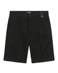 Fendi - Black Sashiko-Style Shirt and Shorts Linen Set