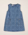 Dior Kids - Sleeveless Denim Dress - Blue