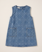 Dior Kids - Sleeveless Denim Dress - Blue