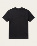 Stefano Ricci - Silk-Cotton T-Shirt in Midnight Black with Embroidered Octagon Logo