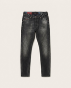 Diesel - D-Strukt Slim-Fit Distressed Jeans – Washed Black/Dark Grey