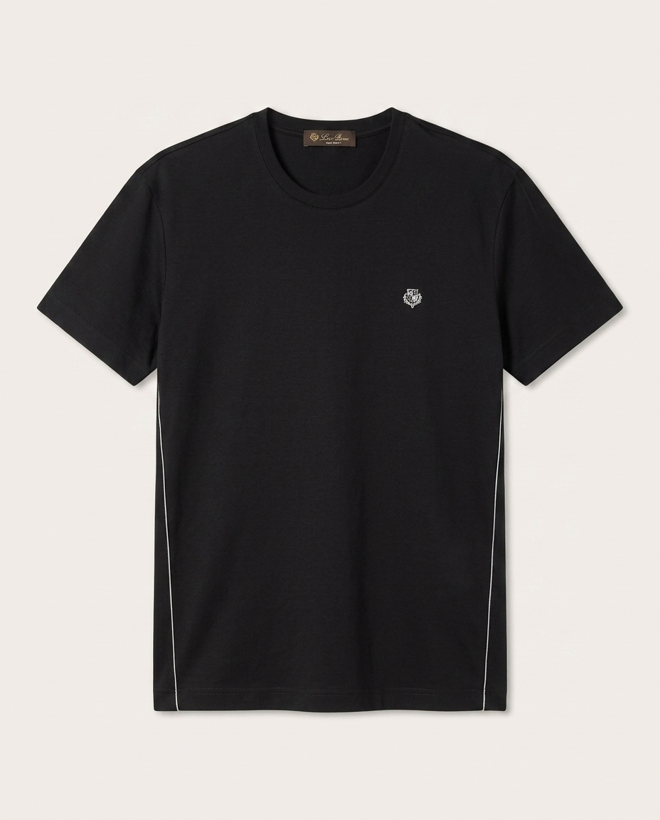 Loro Piana - André Cotton Jersey T-Shirt – Nero