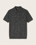 Loro Piana - Charcoal Mélange Silk & Cotton Knit Polo