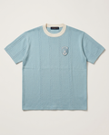 Louis Vuitton - Cable Knit Short-Sleeve Sweater in Sky Blue
