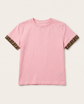Fendi - Pink Cotton Crewneck T-Shirt
