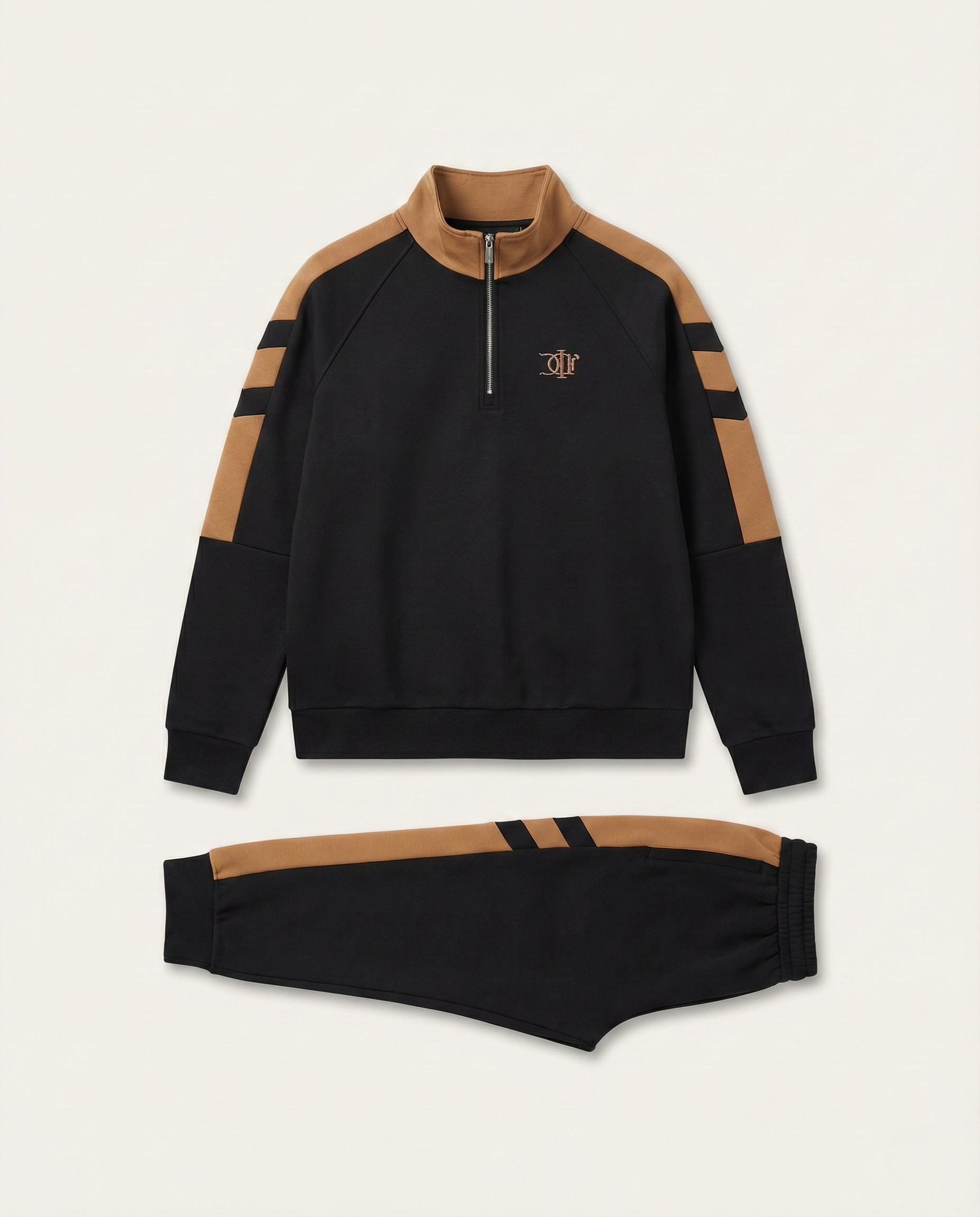 Dior Men's Black & Camel Panel Track Pants