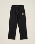 Miu Miu - Relaxed Wide-Leg Black Joggers