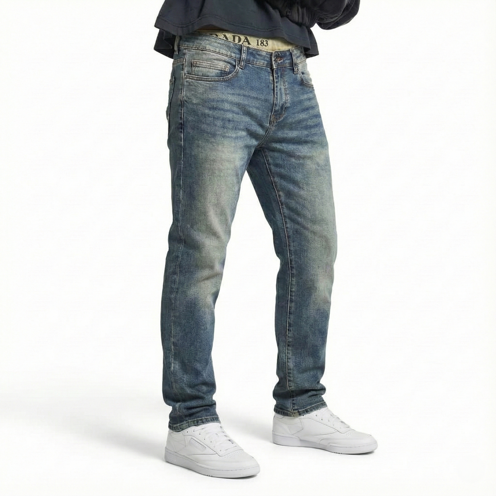 Prada - Vintage Wash Slim-Fit Denim Jeans