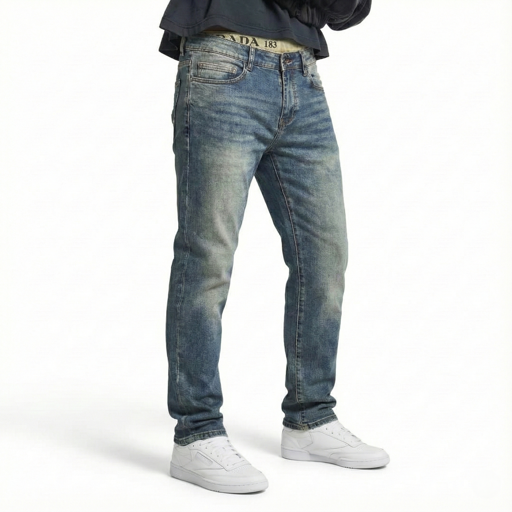 Prada - Vintage Wash Slim-Fit Denim Jeans