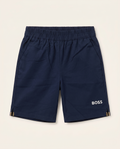 BOSS Kids - Signature Navy Cotton Shorts