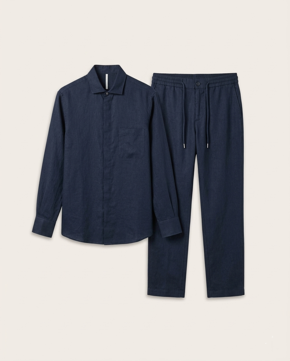 Loro Piana - André Shirt & City Leisure Trousers Set - Deep Navy