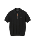 Loewe - Knit Quarter-Zip Polo T-Shirt - Black