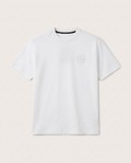 Stefano Ricci - Silk-Cotton T-Shirt in Optic White with Embroidered Octagon Logo