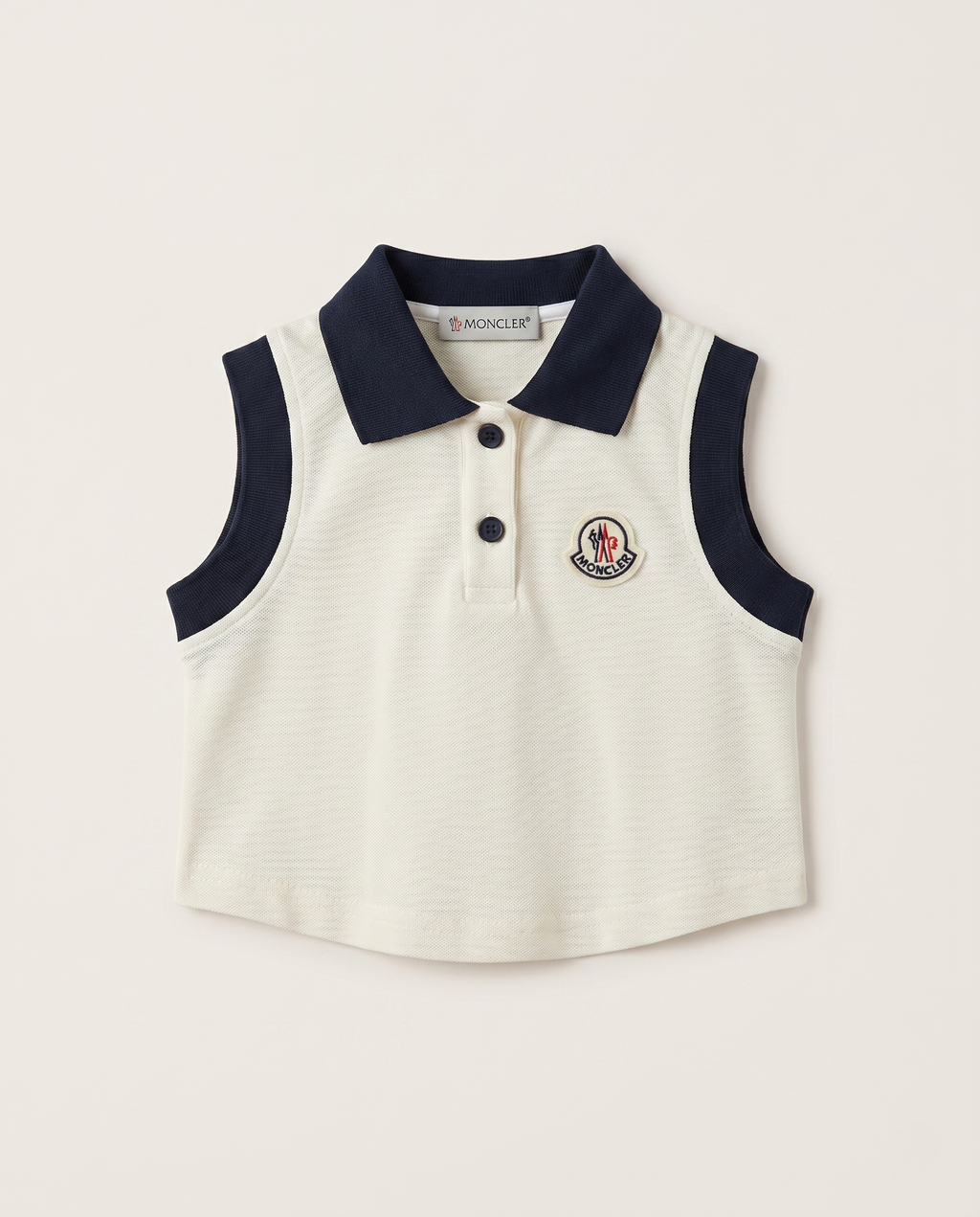 Moncler Girls - Sleeveless Piqué Polo Top