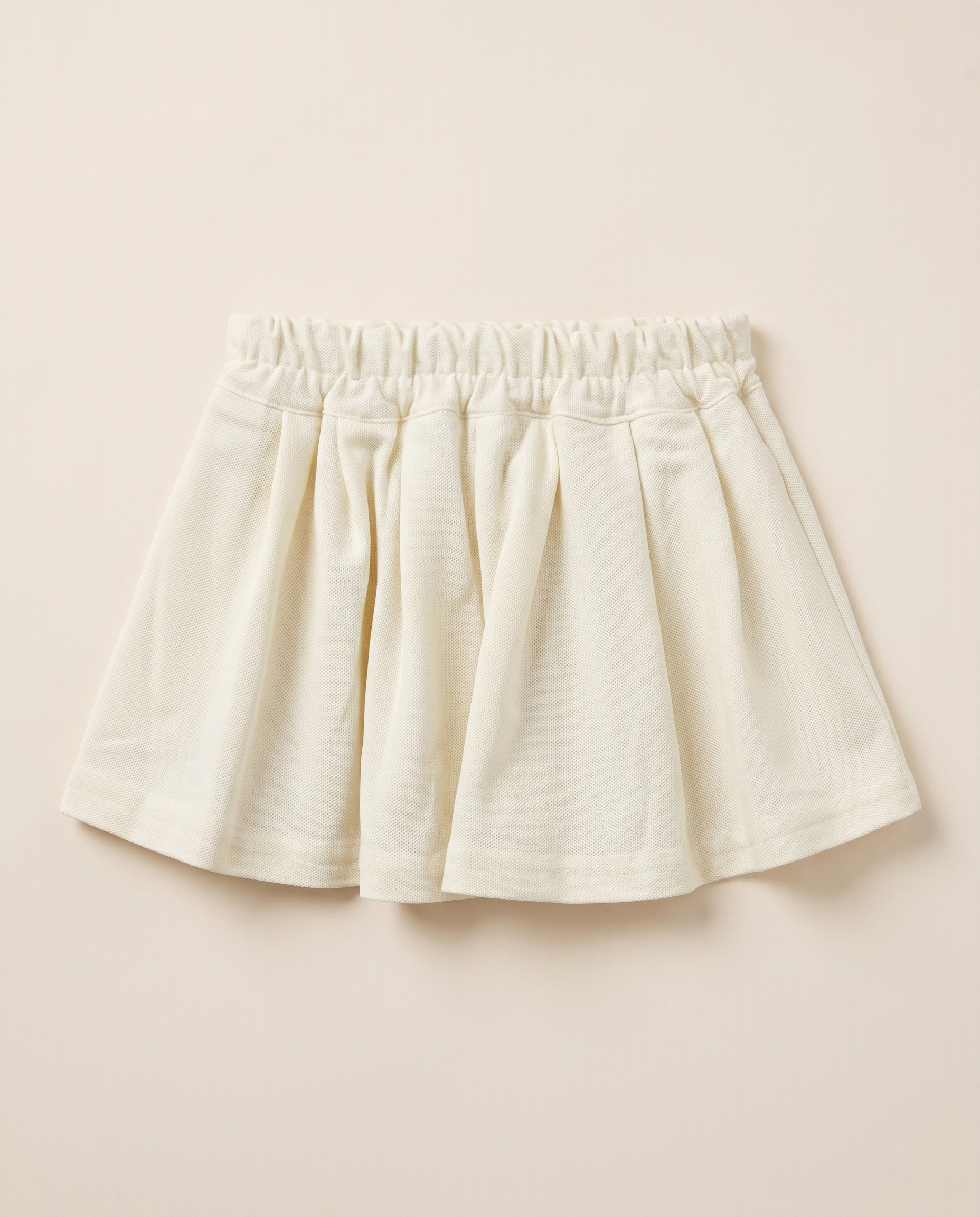 Moncler Girls - Pleated Flounce Skirt in Cream
