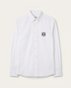 Loewe - Anagram Embroidered Oxford Shirt – Optic White
