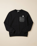 LOEWE Anagram and Cat Pocket Black Crewneck
