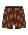 Dolce & Gabbana - Print Shorts - Burgundy/Gold