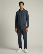 Zegna Men's Dark Blue Technical Fabric Jogger Pants