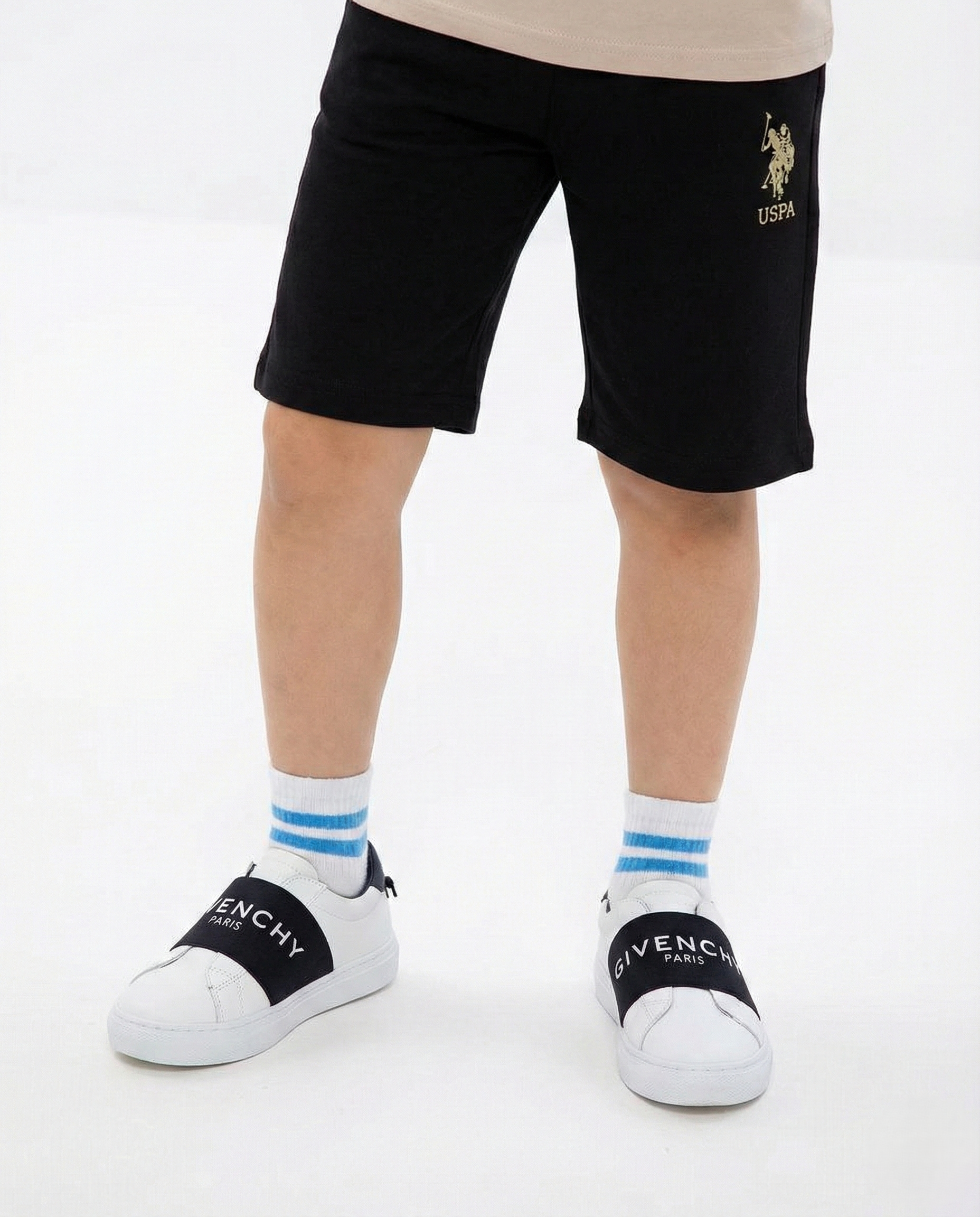 Givenchy - Kids Urban Street Slip-On Sneakers with Logo Strap - White