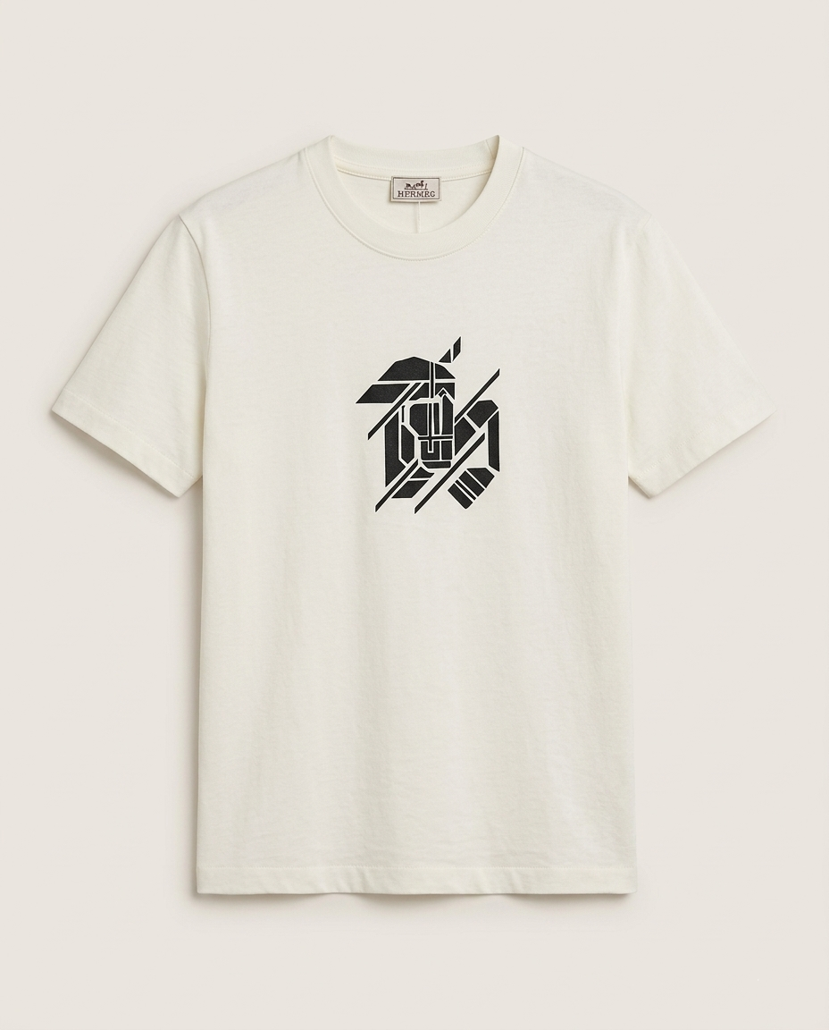 Hermès Men's "Cheval de Fête" Graphic Cotton T-Shirt
