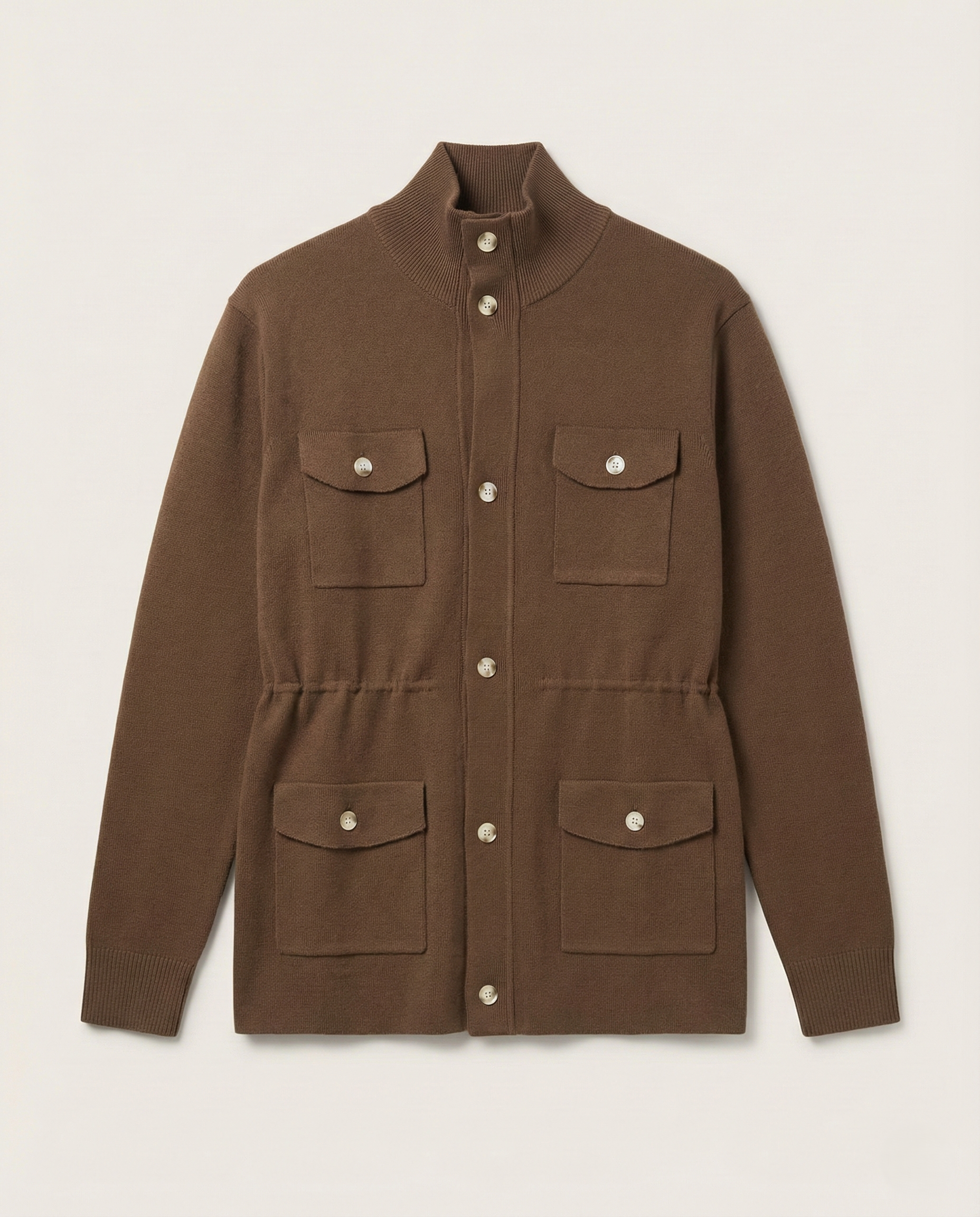 Loro Piana - Cashmere Knit Field Jacket - Warm Brown