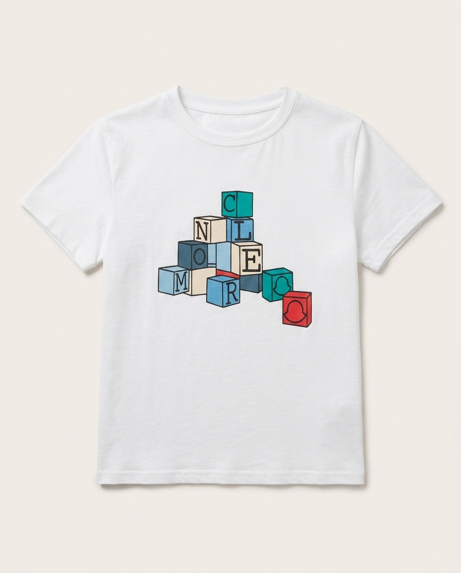 Moncler - Kids ABC Blocks Graphic T-Shirt