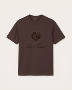 Loro Piana - Cotton T-Shirt with Crest Logo Embroidery
