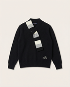 Louis Vuitton Signature Scarf-Detail Knit Sweater
