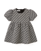 Dior Kids - Jacquard Dress with Puff Sleeves