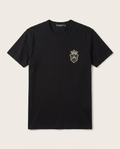 Dolce & Gabbana - Heraldic Bee & Crown Embroidered Cotton T-Shirt – Nero Black