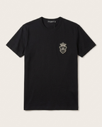 Dolce & Gabbana - Heraldic Bee & Crown Embroidered Cotton T-Shirt – Nero Black