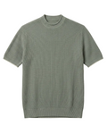 Brunello Cucinelli - Grey Ribbed Knit T-Shirt