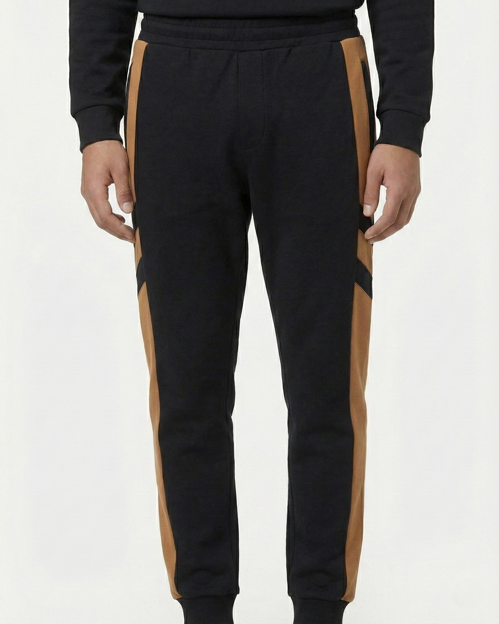Dior Men's Black & Camel Panel Track Pants