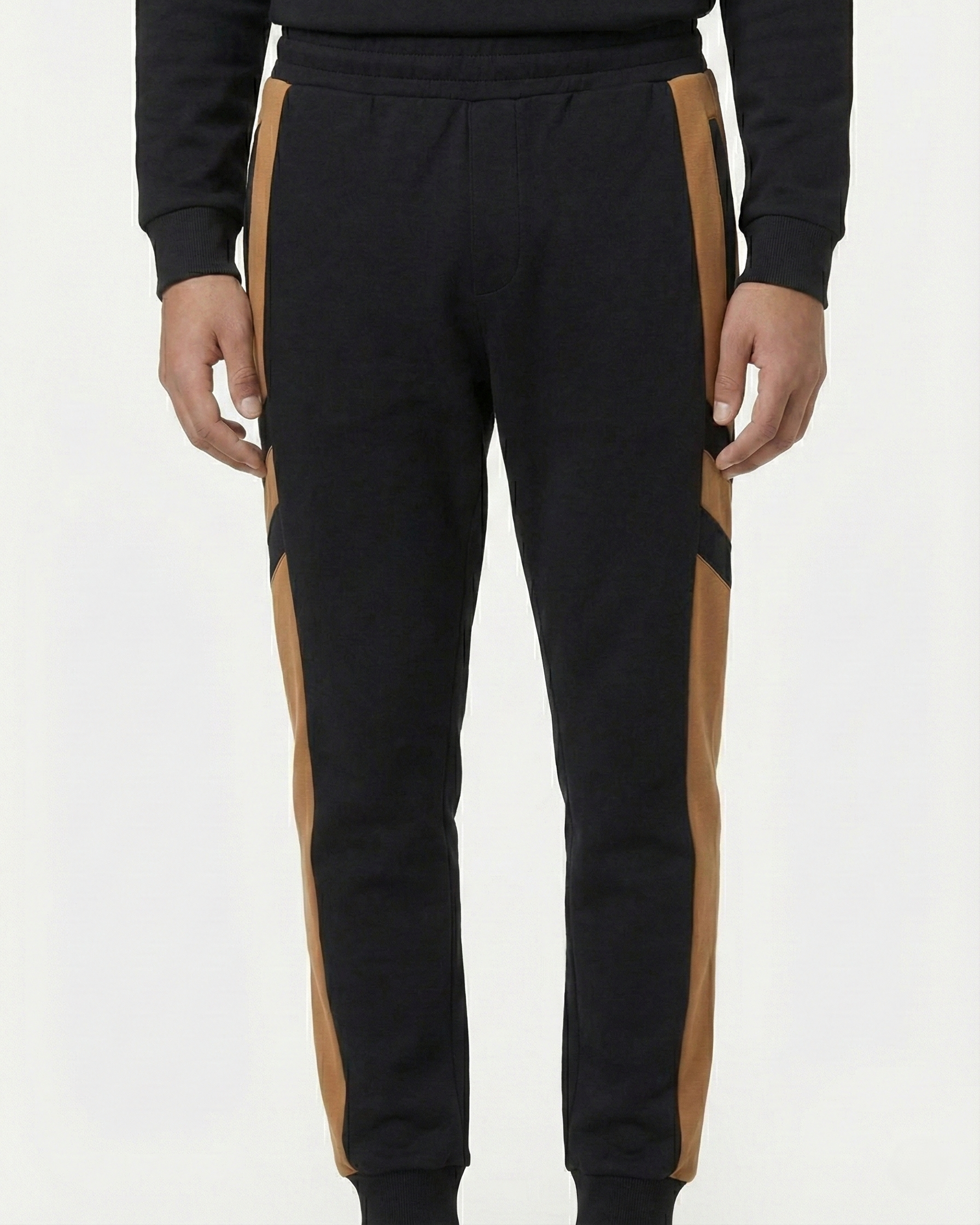 Dior Men's Black & Camel Panel Track Pants