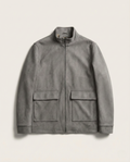 Loro Piana - Soft Suede Zip-Front Field Jacket - Dove Grey