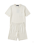 Louis Vuitton - Two-Piece Ecru T-Shirt and Shorts Set