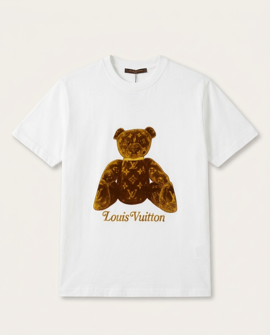 Louis Vuitton - "Monogram Teddy" Graphic T-Shirt – Optic White