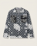 Louis Vuitton Distressed Damier Knit Cardigan