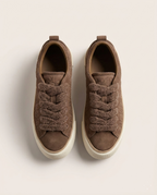 Dior - B33 Sneaker in Brown Dior Oblique Embossed Suede