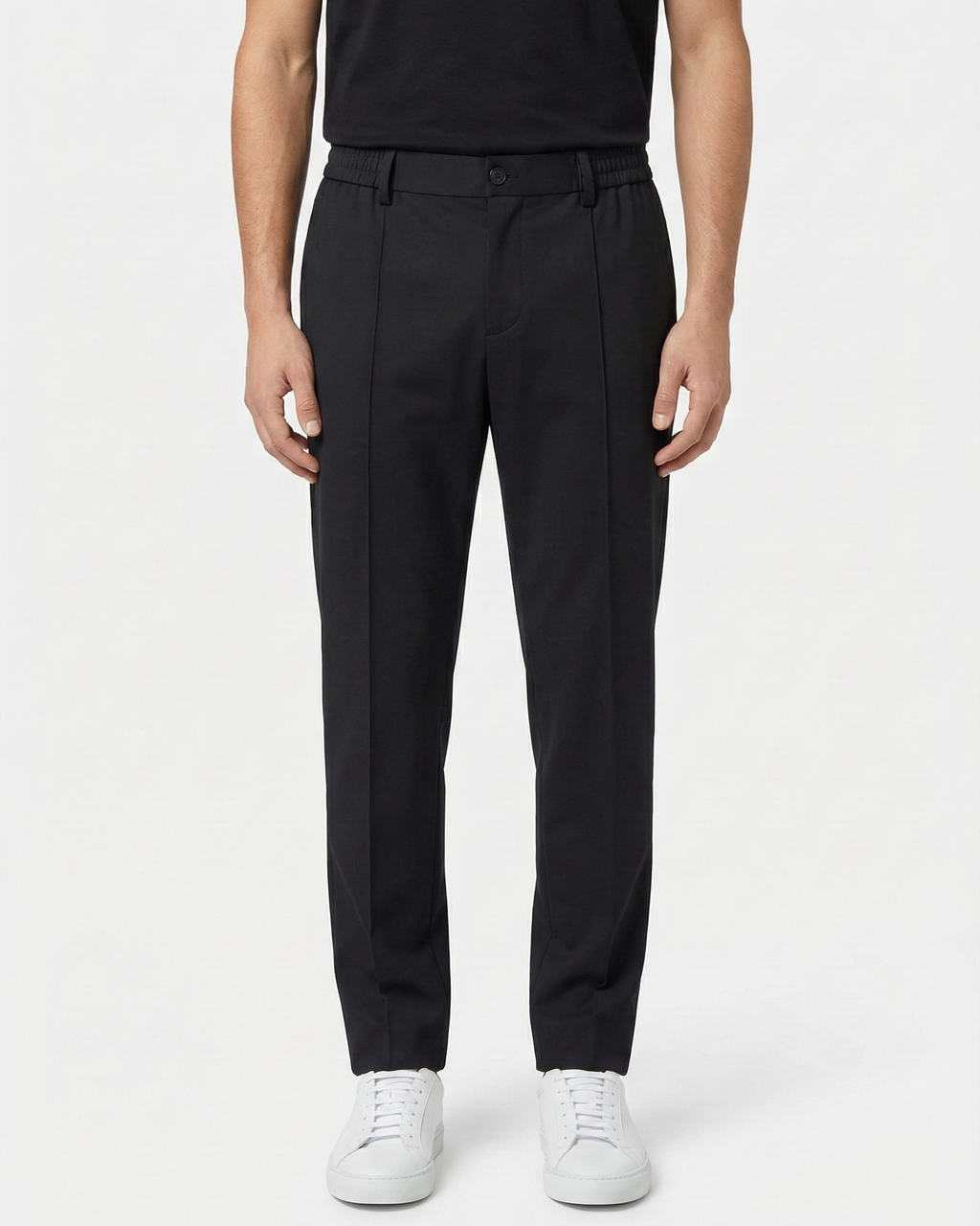 Zegna - Men's Slim-Fit Tailored Trousers in Black