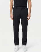 Zegna - Men's Slim-Fit Tailored Trousers in Black