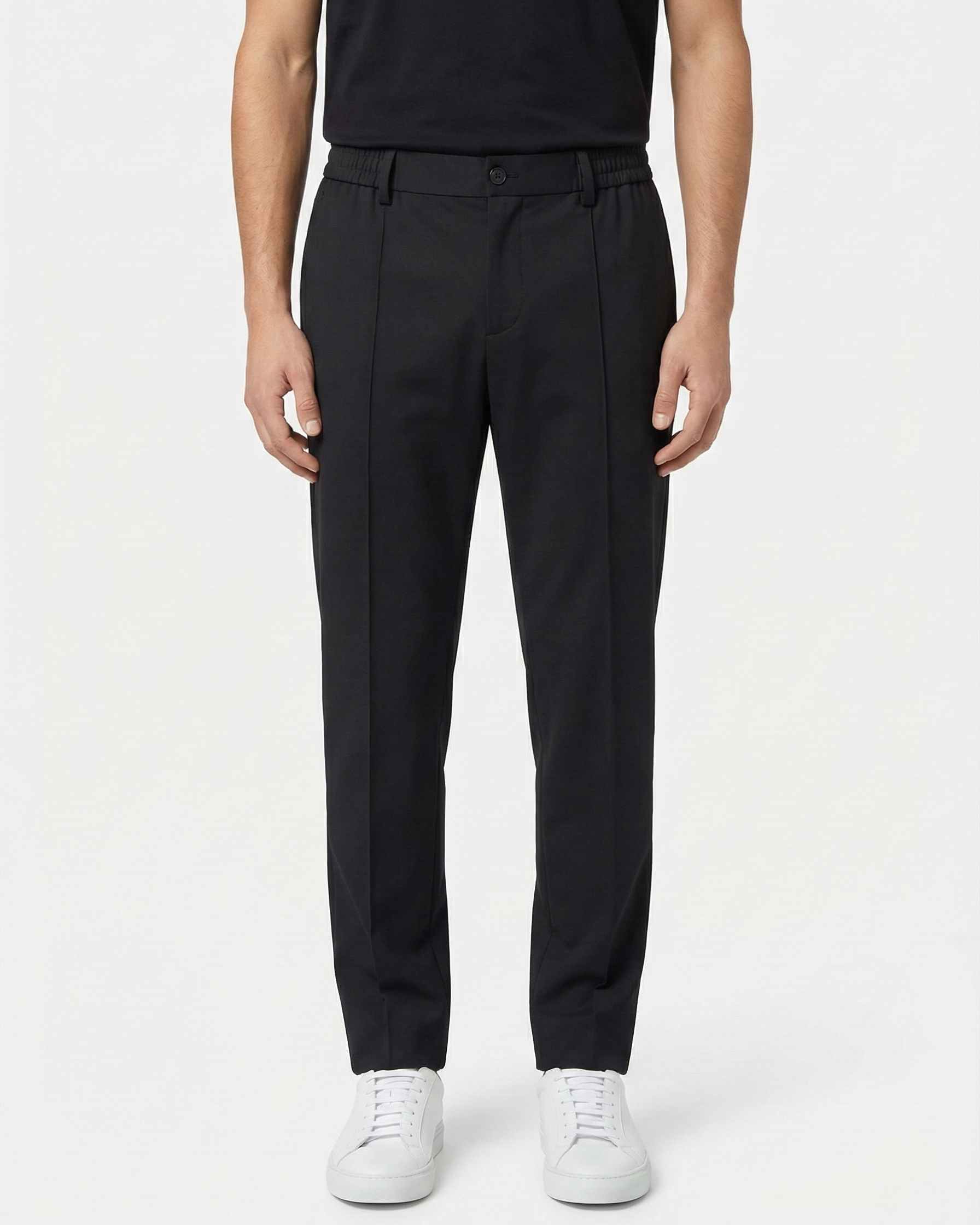 Zegna - Men's Slim-Fit Tailored Trousers in Black
