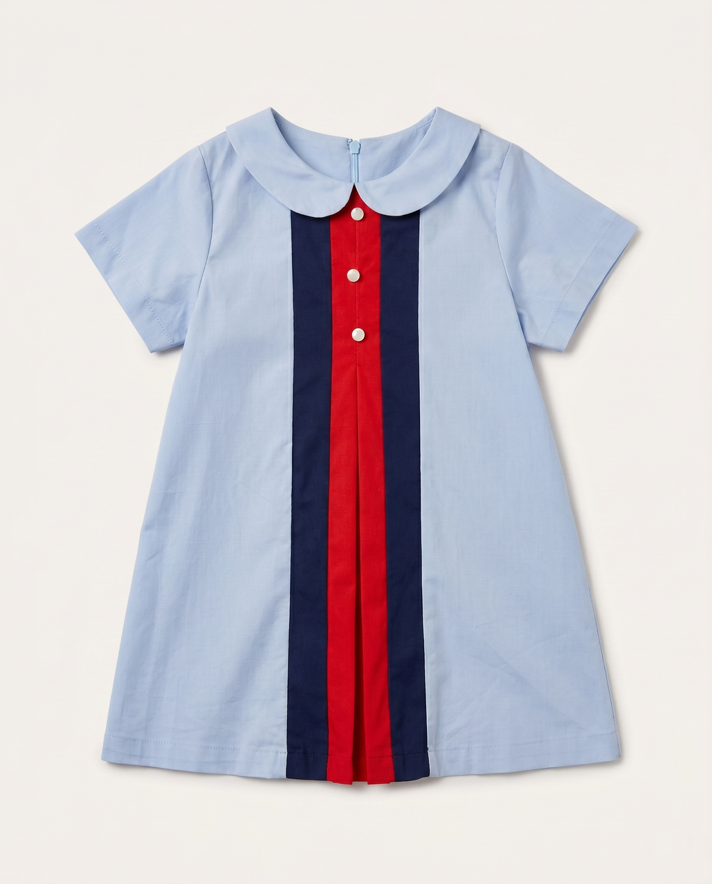 Gucci Kids - Peter Pan Collar Dress - Light Blue