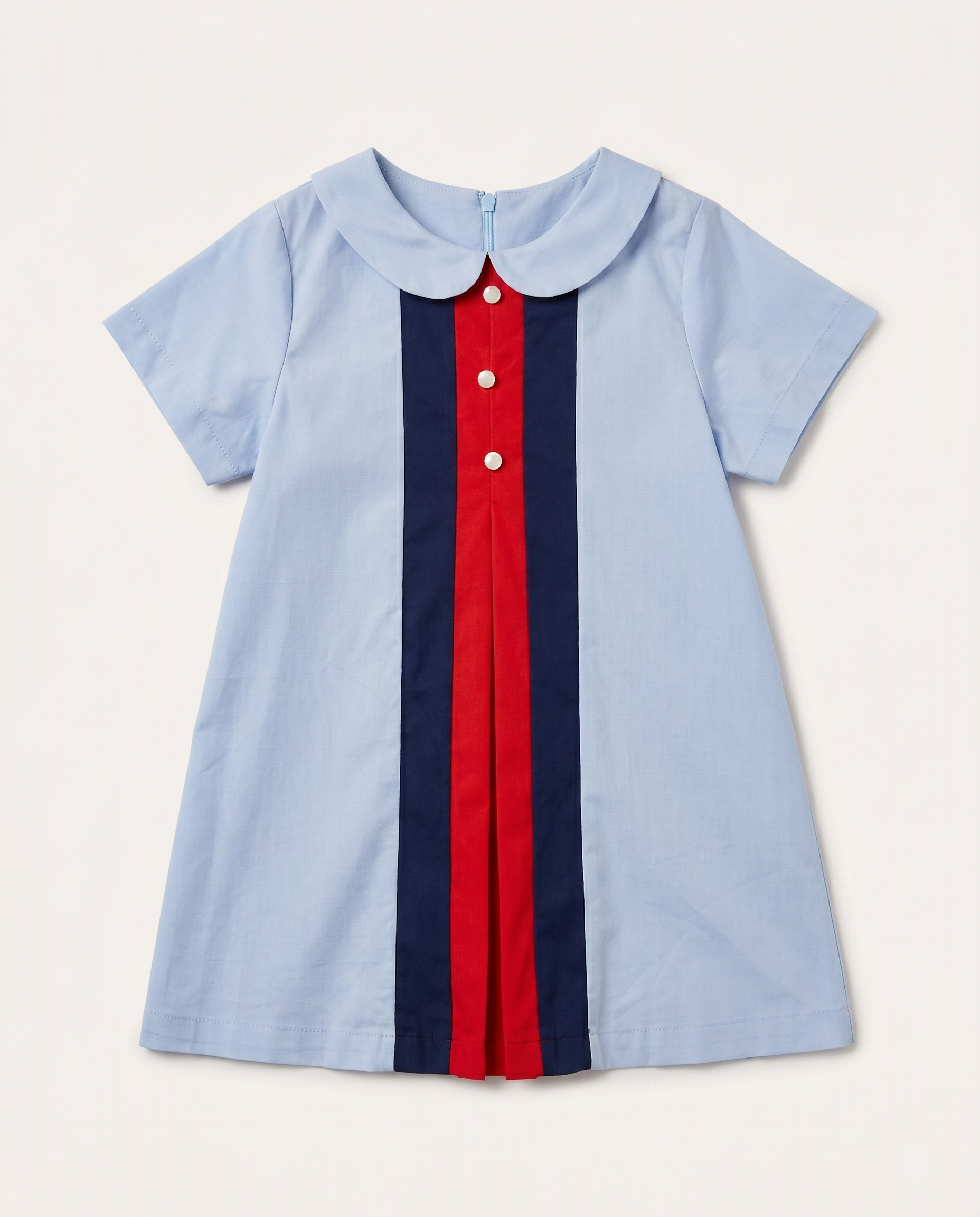 Gucci Kids - Peter Pan Collar Dress - Light Blue