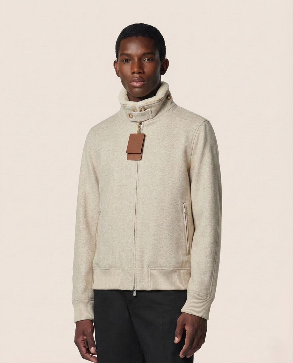 Men's Herringbone Wool-Blend Jacket