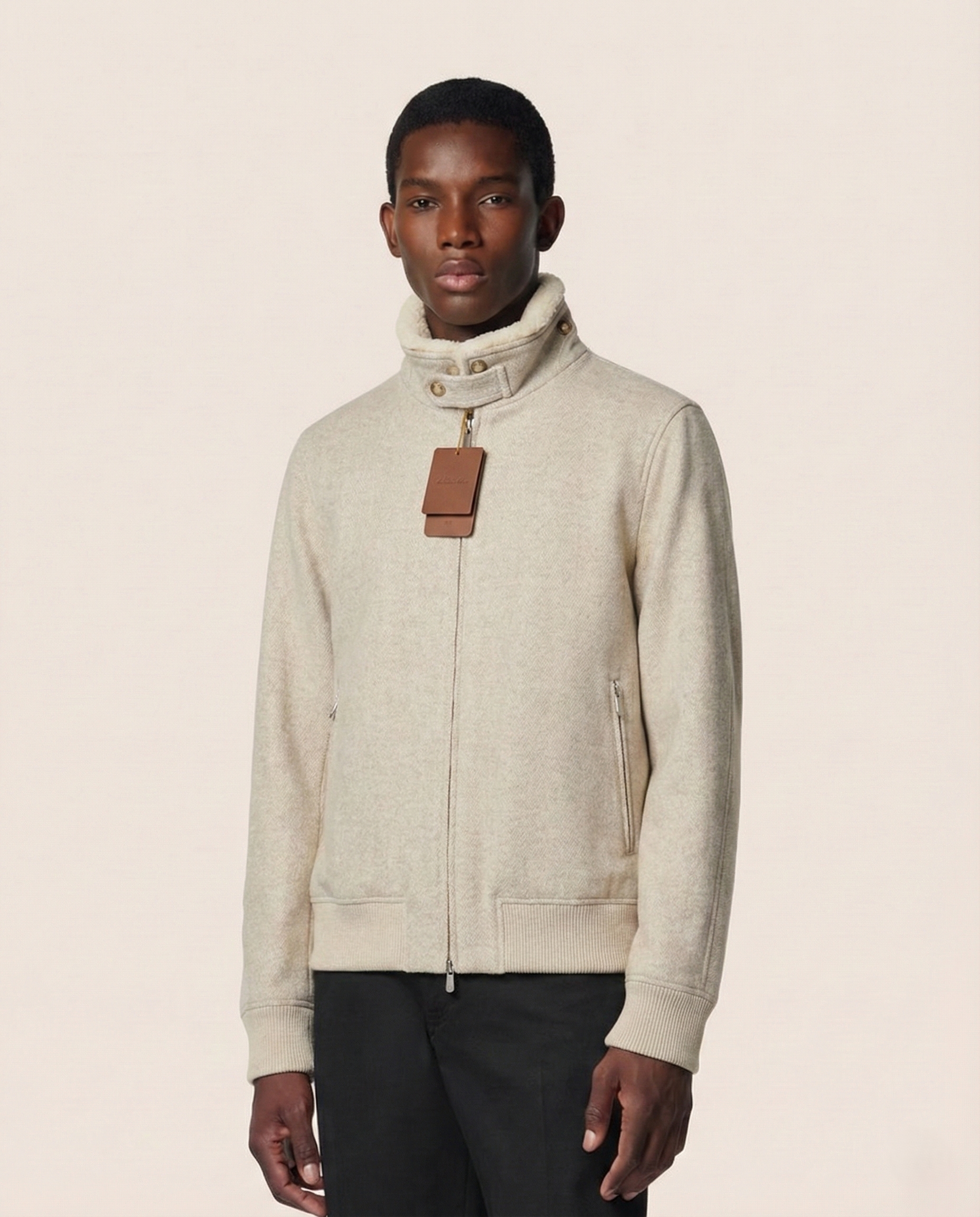 Men's Herringbone Wool-Blend Jacket