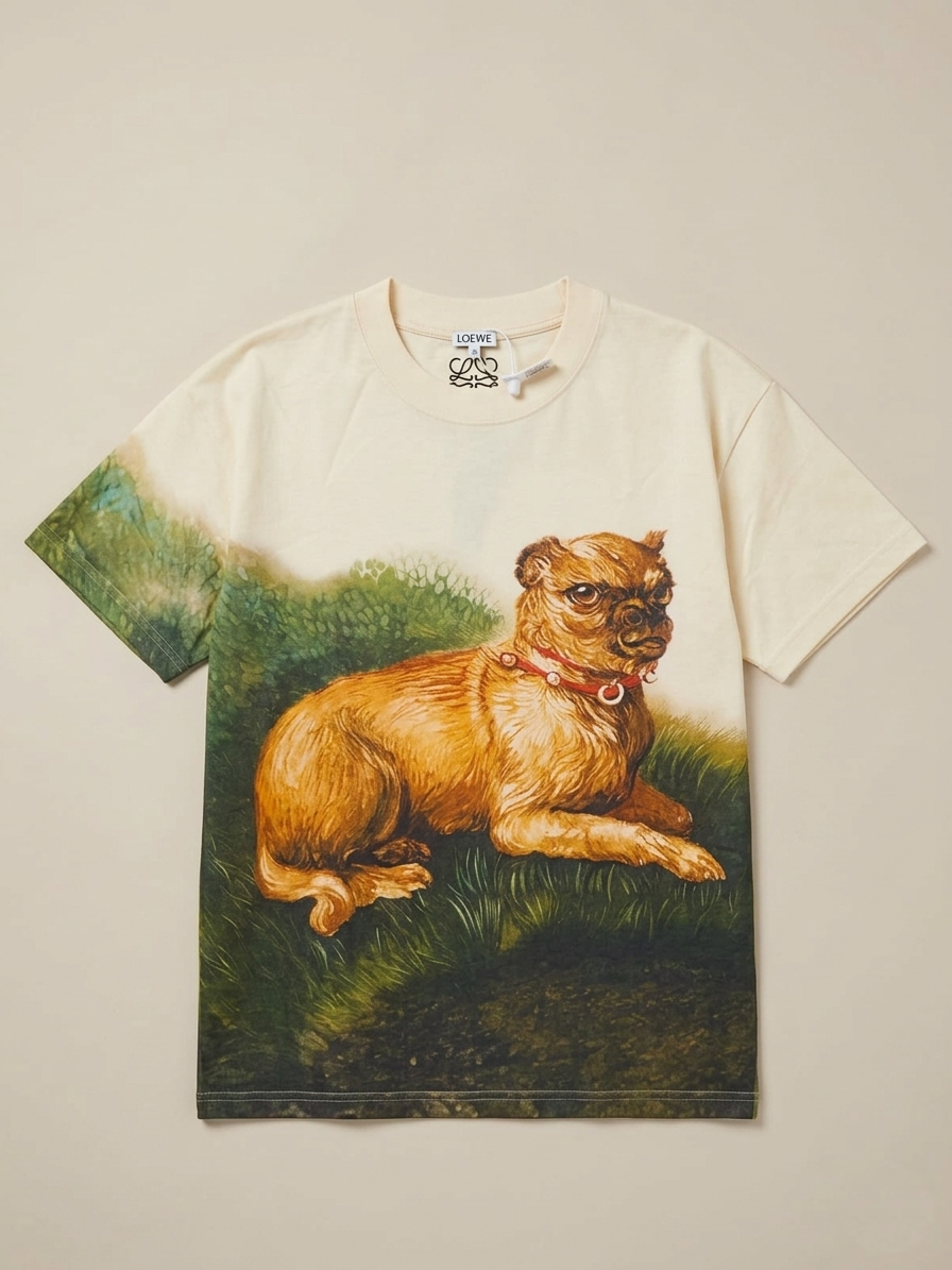 Loewe - Dog Print Cotton T-Shirt