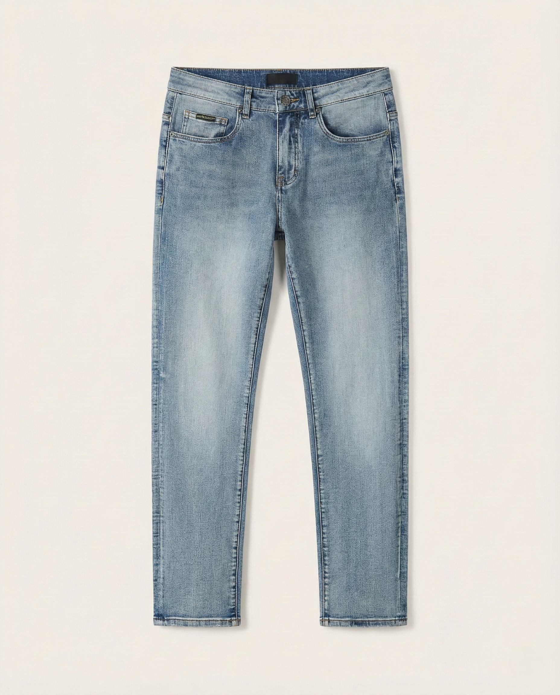 Emporio Armani - Straight-Leg Denim Light Wash Jeans